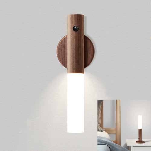 Smart Sensor Wooden LED Desk Lamp – Warm White