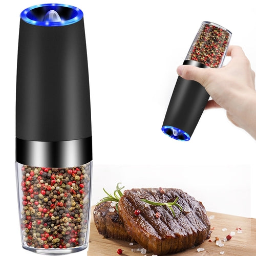 Electric Gravity Sensor Pepper Grinder with LED Light