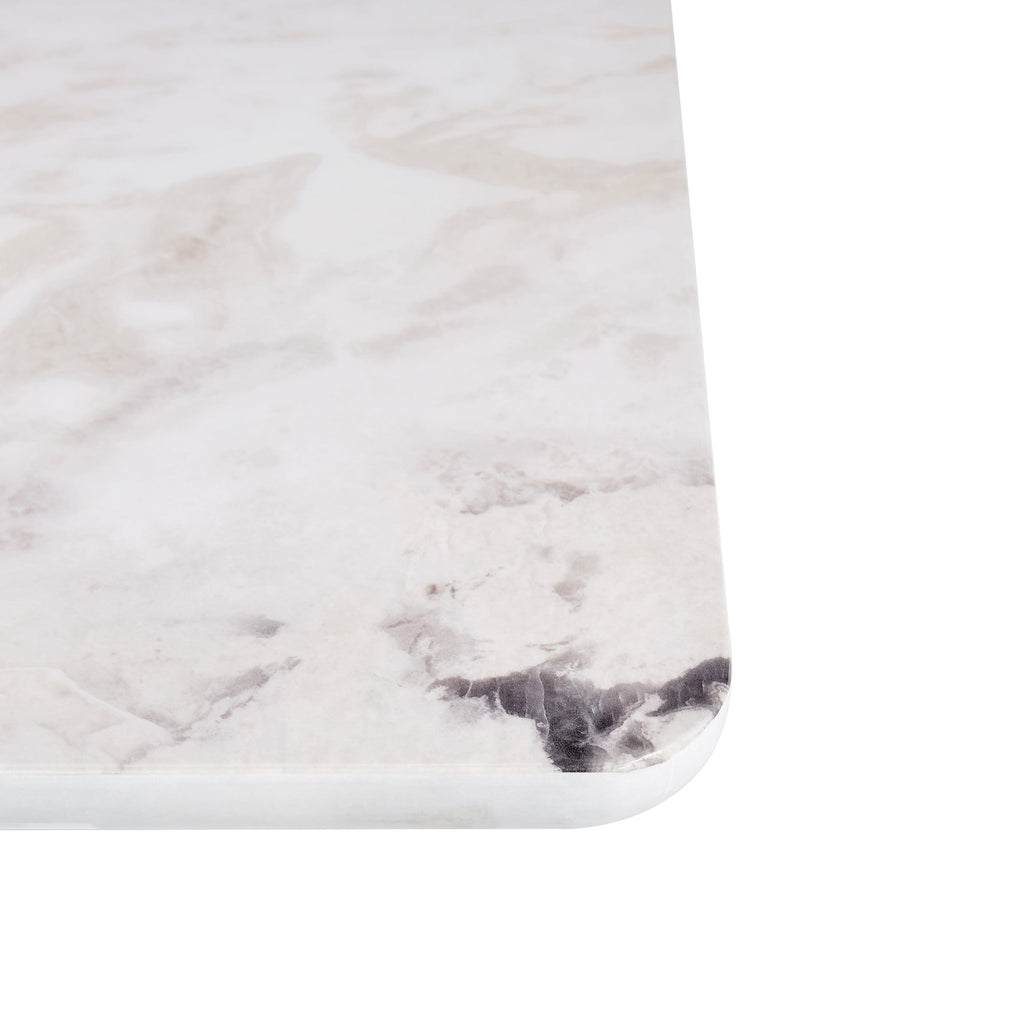 Modern Glossy White Rectangular Console Bar Table – 47.24" MDF Top