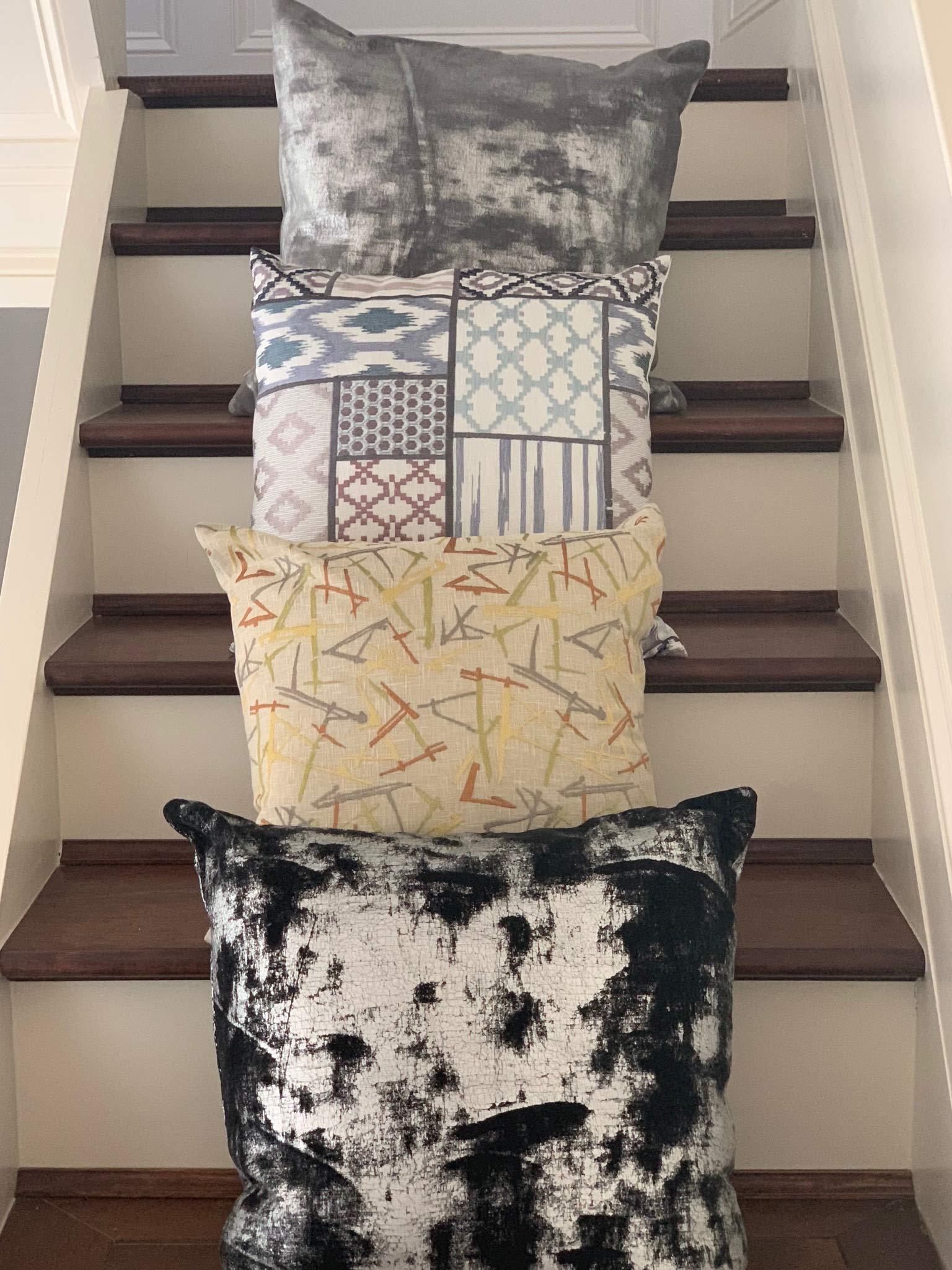 Crestmont Embroidered Decorative Pillow Covers – 20×20 Set of 2