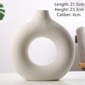 Sculptural Donut Ceramic Vase – Minimal Home Decor Accent