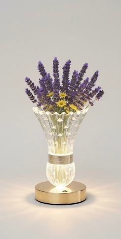 Crystal LED Vase Table Lamp