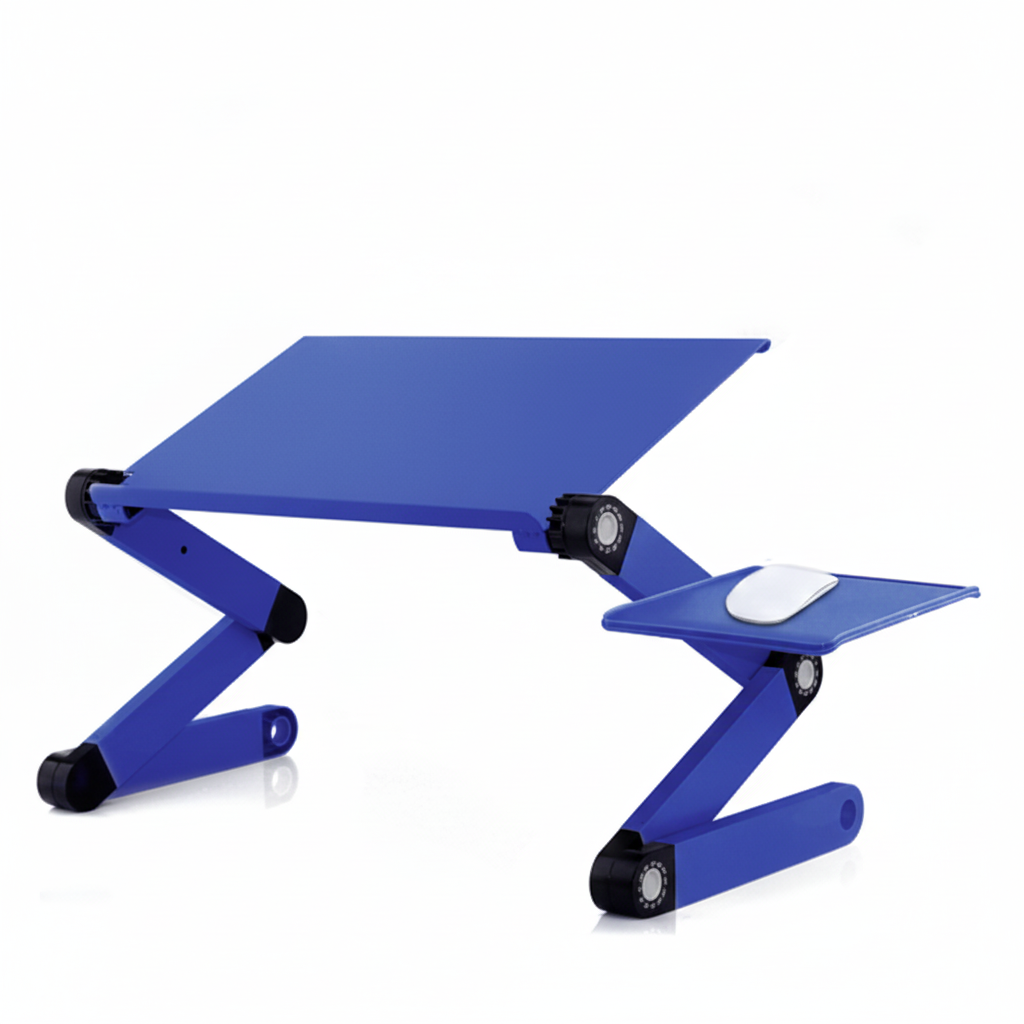 Adjustable Laptop Desk with Cooling Fans – 360° Ergonomic Workstation