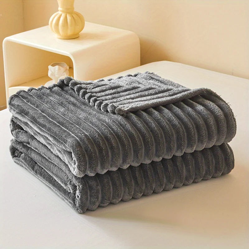 Cozy Soft Milk Velvet Blanket – Modern Light Luxury, All-Season, Machine-Washable Throw for Bed & Sofa