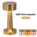 Rechargeable Retro Table Lamp – Metal Touch LED Atmosphere Light