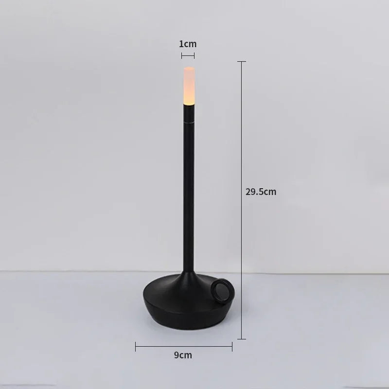 Candlelight Table Lamp LED Candle Charging Restaurant Bar Lamp Desktop Decoration Atmosphere Touch Night Light Led Desk Lamps