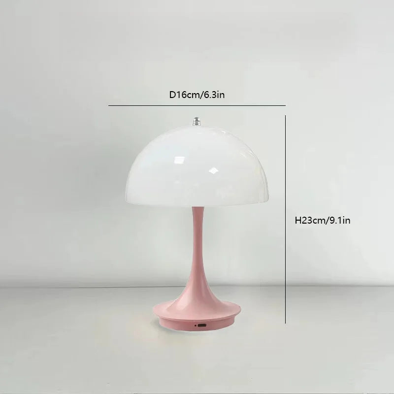 Rechargeable Light Touch White LED Modern Table Lamp,Dining Room, Desk Home Decoration, Portable Camping Table Lamps