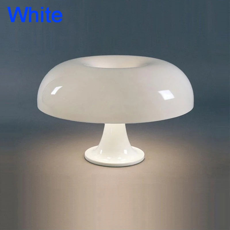 Italian Minimalist Mushroom Lamp – E14 or Fixed LED | Modern Table Light