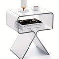Modern Transparent Acrylic Bedside Table – Creative Mini Side Table