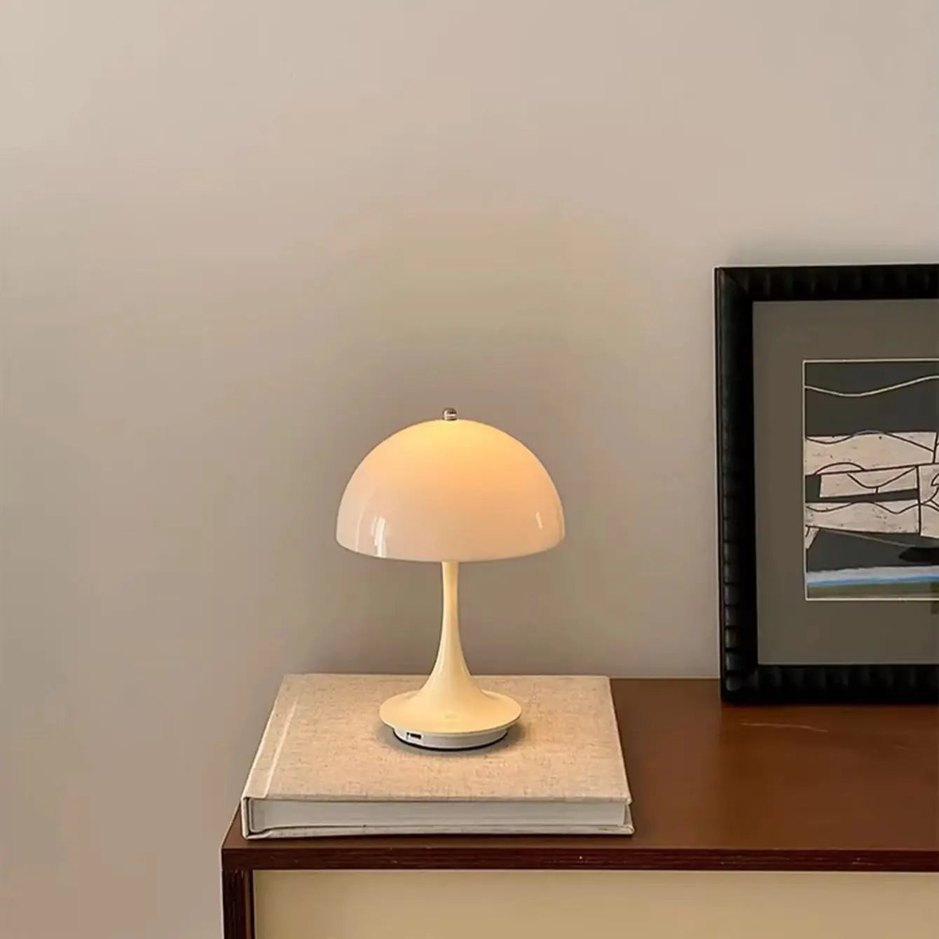 Rechargeable Light Touch White LED Modern Table Lamp,Dining Room, Desk Home Decoration, Portable Camping Table Lamps