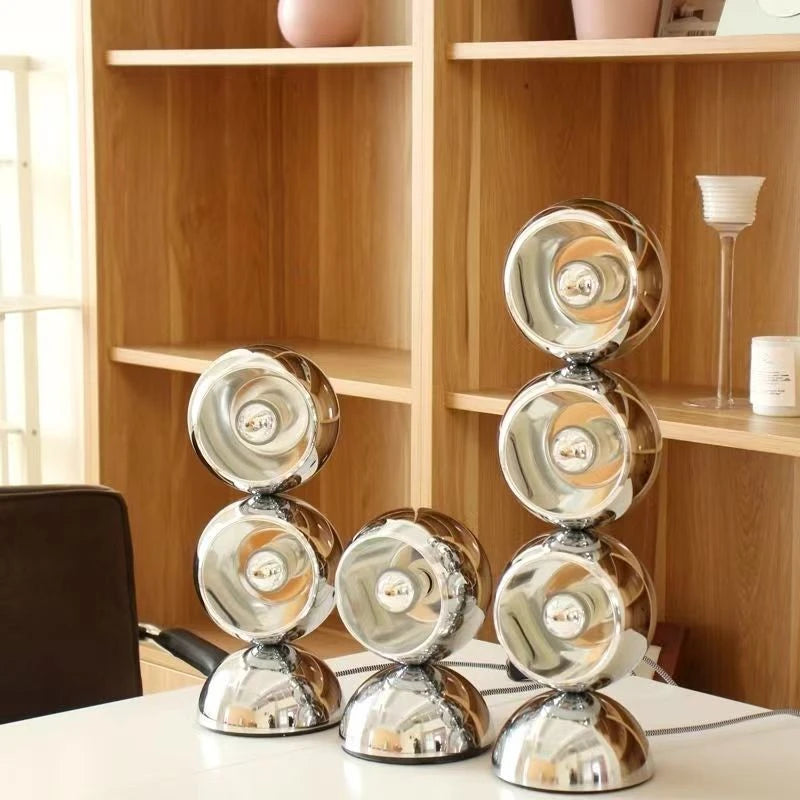 Modern LED Art Floor Lamp – Stainless Steel Minimalist Sphere Light for Living Room & Bedroom