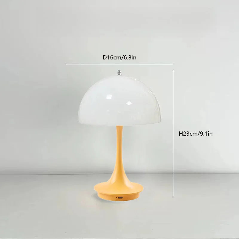Rechargeable Light Touch White LED Modern Table Lamp,Dining Room, Desk Home Decoration, Portable Camping Table Lamps