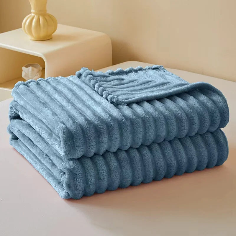 Cozy Soft Milk Velvet Blanket – Modern Light Luxury, All-Season, Machine-Washable Throw for Bed & Sofa