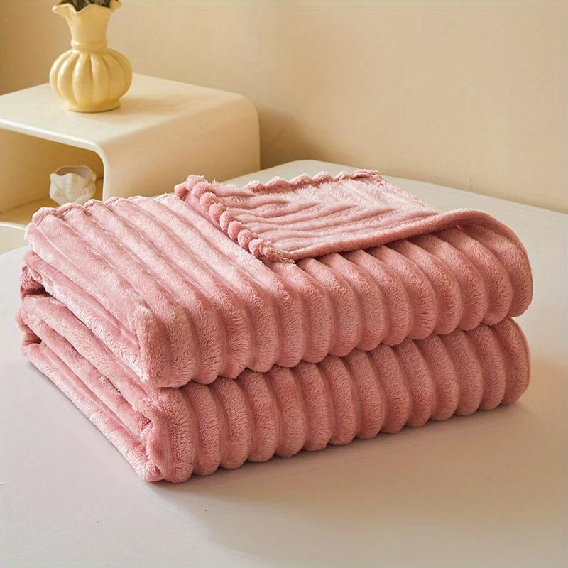 Cozy Soft Milk Velvet Blanket – Modern Light Luxury, All-Season, Machine-Washable Throw for Bed & Sofa