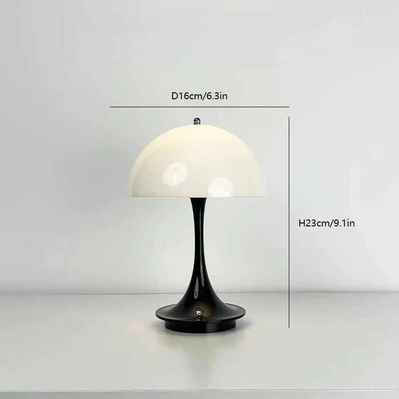 Rechargeable Light Touch White LED Modern Table Lamp,Dining Room, Desk Home Decoration, Portable Camping Table Lamps