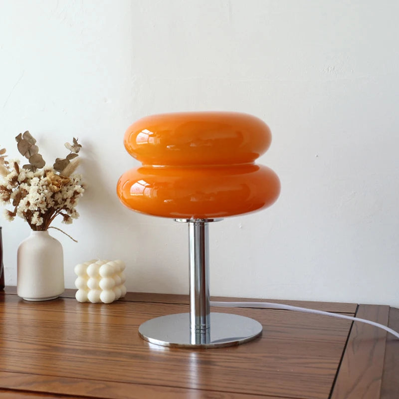 Macaron Glass Table Lamp | 3-Tier LED Mood Light