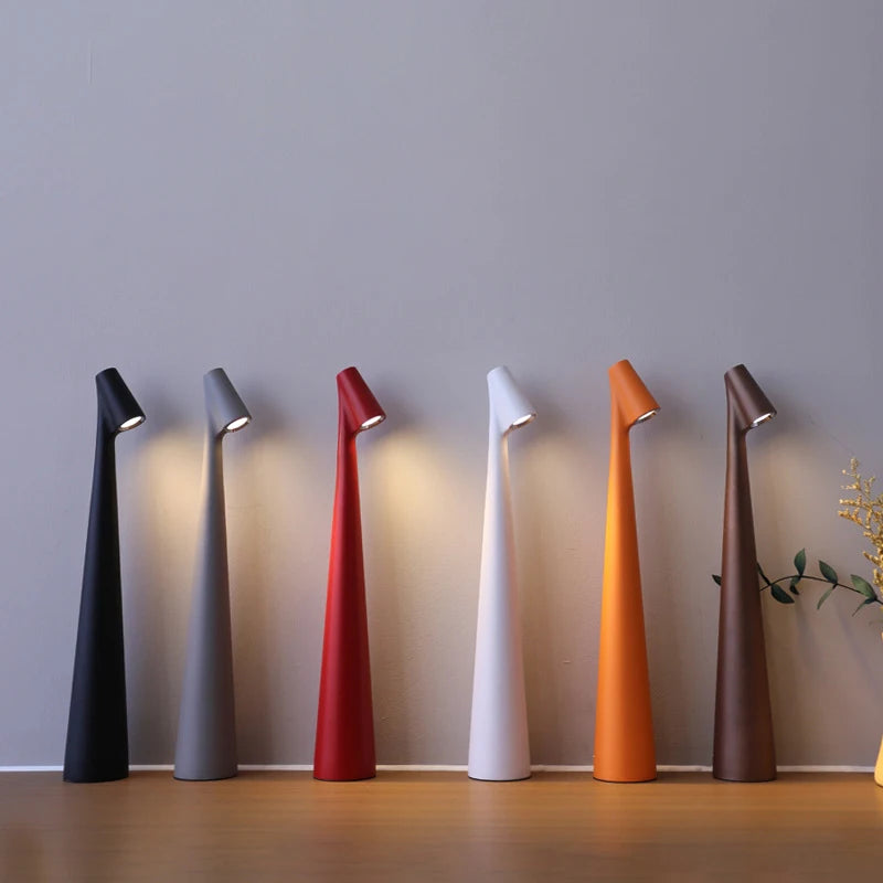 Minimalist Touch Desk Lamp — Rechargeable LED | Modern Ambient Light