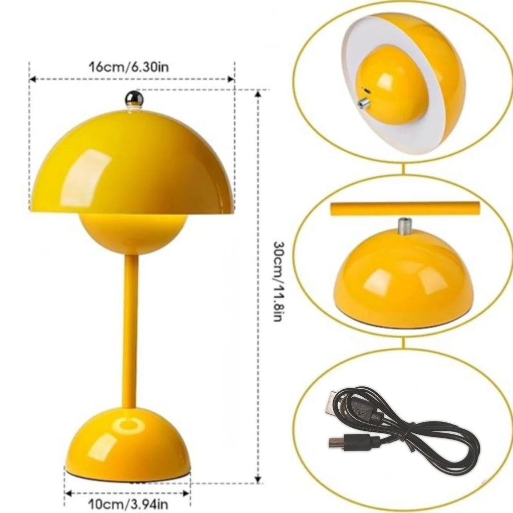 Modern Mushroom Night Light – Touch Color-Changing LED
