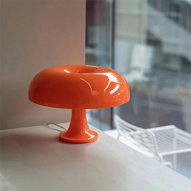 Italian Minimalist Mushroom Lamp – E14 or Fixed LED | Modern Table Light