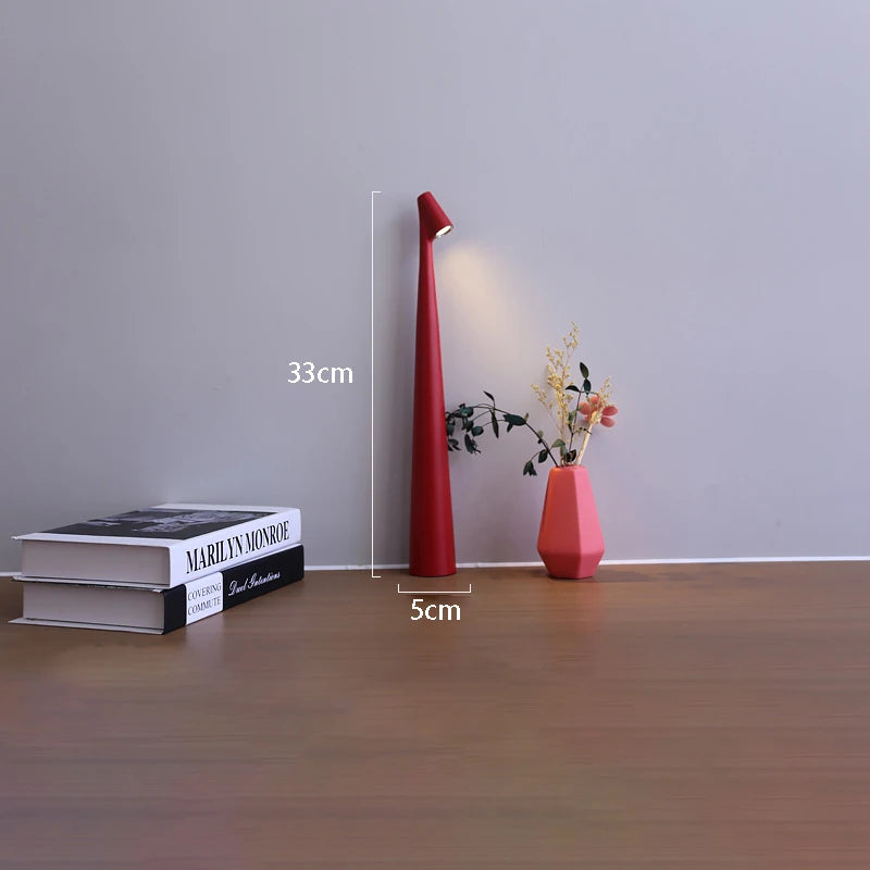 Minimalist Touch Desk Lamp — Rechargeable LED | Modern Ambient Light