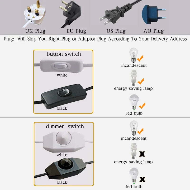 ANITA Nordic Creative Table Lamp Contemporary Desk Light LED for Home Bedside Decoration