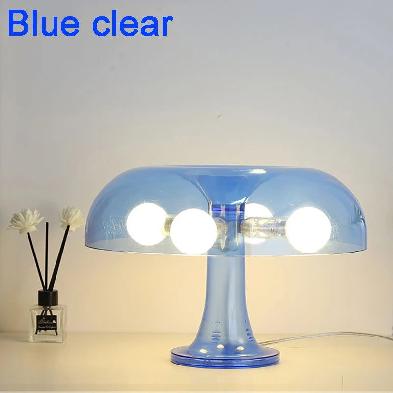 Italian Minimalist Mushroom Lamp – E14 or Fixed LED | Modern Table Light