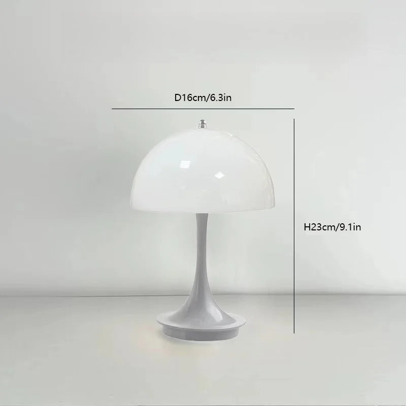 Rechargeable Light Touch White LED Modern Table Lamp,Dining Room, Desk Home Decoration, Portable Camping Table Lamps