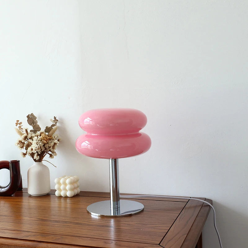 Macaron Glass Table Lamp | 3-Tier LED Mood Light