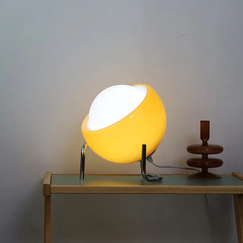 Bauhaus Glass Table Lamp – Nordic Retro Bedside Ambient Light