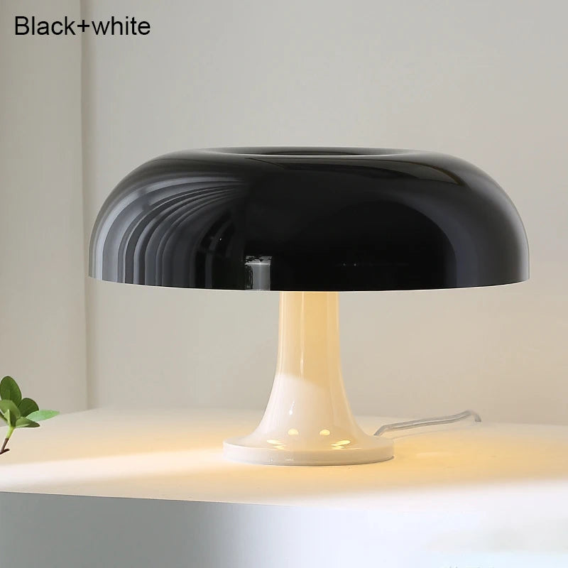 Italian Minimalist Mushroom Lamp – E14 or Fixed LED | Modern Table Light