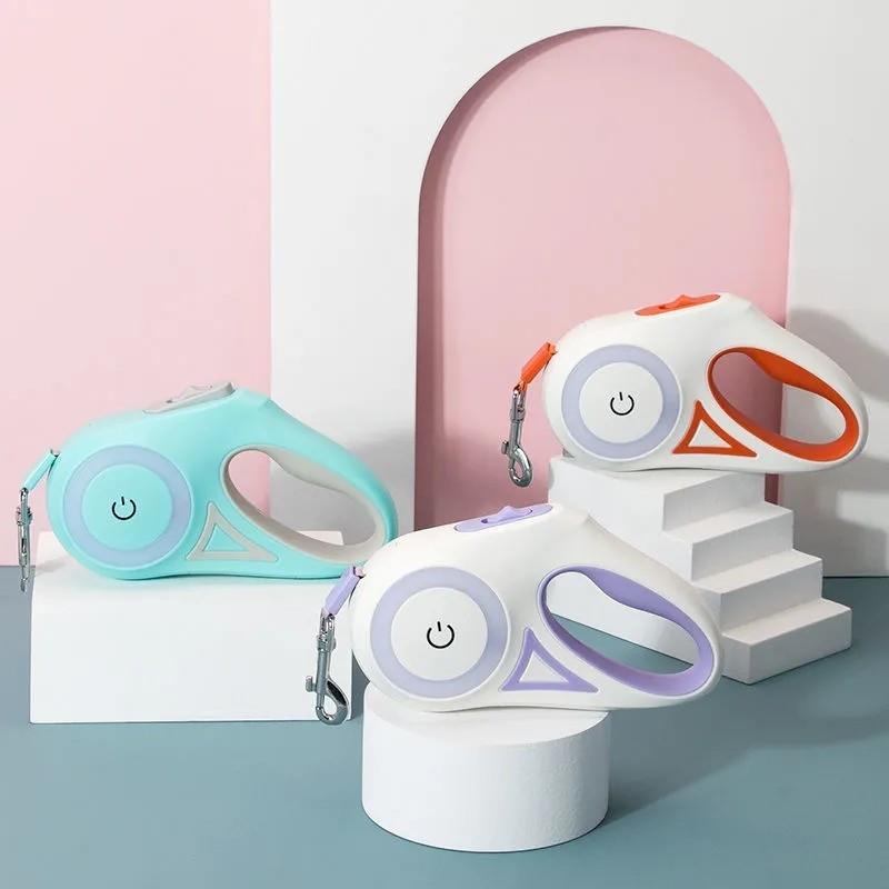 Automatic LED Retractable Dog Leash with Night Light (3m / 5m)