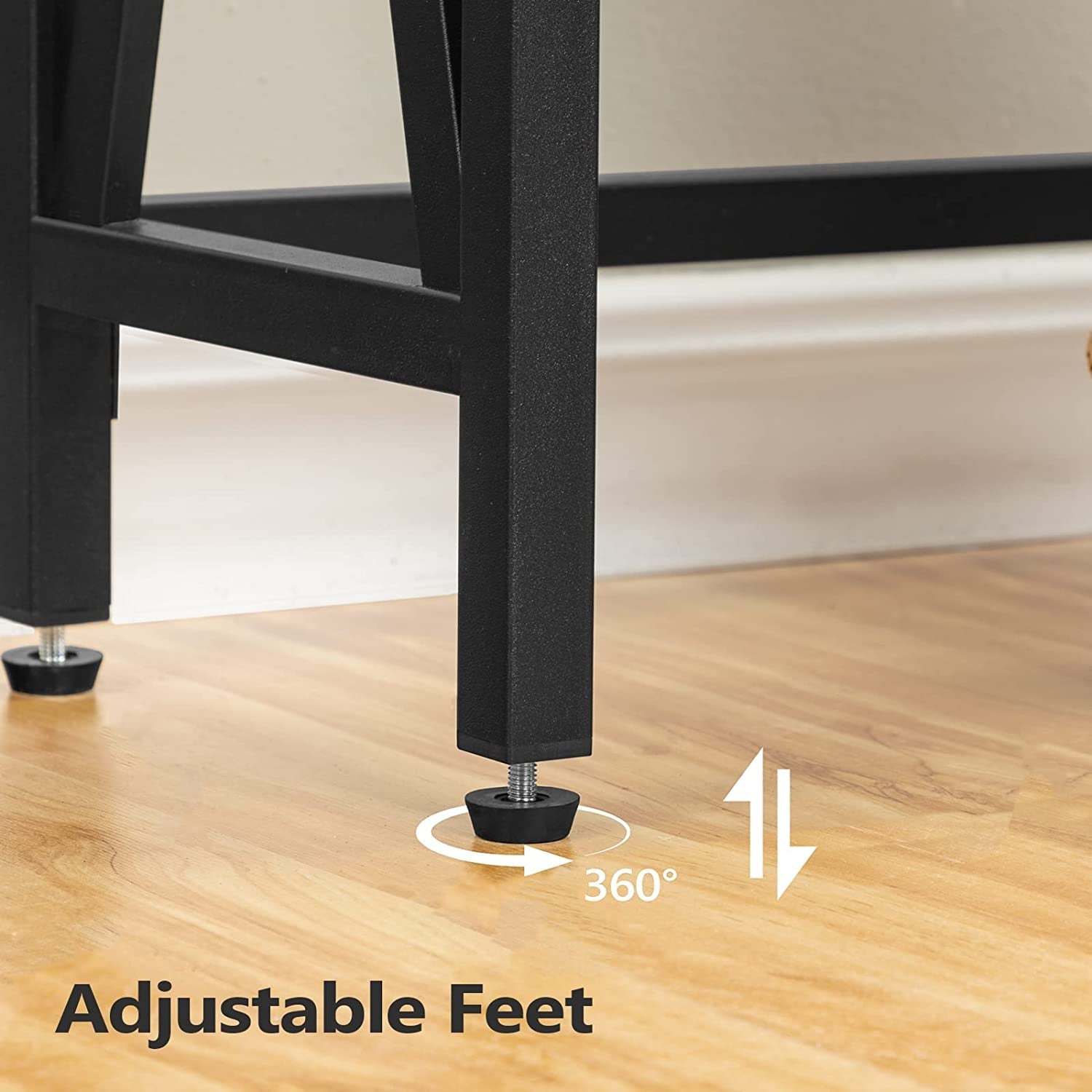 Rustic Brown Sofa Table with Power Outlet & USB Ports