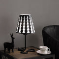 Traci Black Geometric Metal Table Lamp