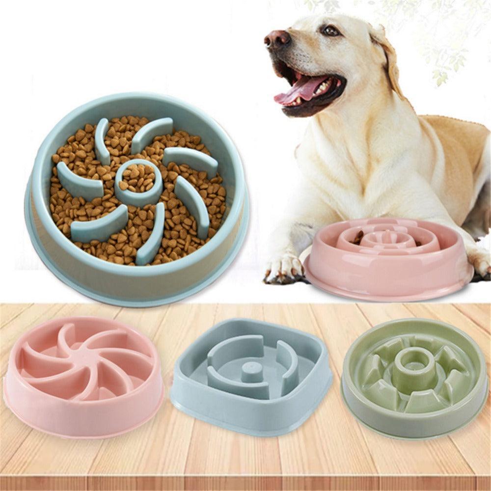 Choke-Free Slow Feeder Bowl for Dogs & Cats | Anti-Gulp Pet Feeding Bowl