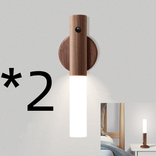 Smart Sensor Wooden LED Desk Lamp – Warm White