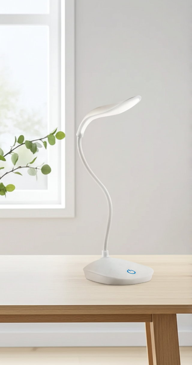 Battery Operated LED Desk Lamp – Dimmable, Eye-Friendly Study Light