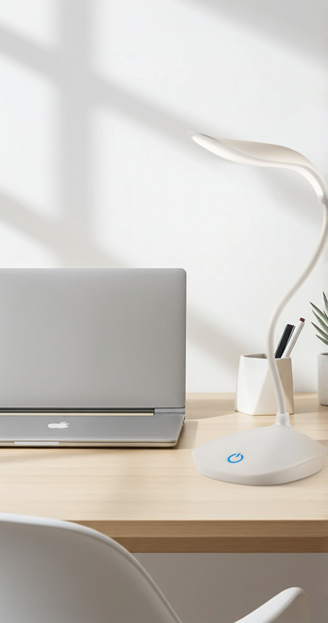 Battery Operated LED Desk Lamp – Dimmable, Eye-Friendly Study Light